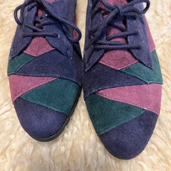 Vintage color block suede loafers - Picture 9 of 10